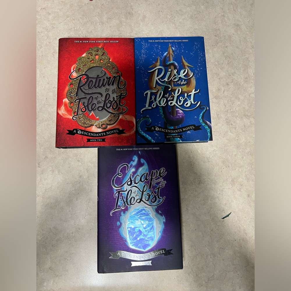 Descendants Novel Set - Red, Blue, Purple Covers